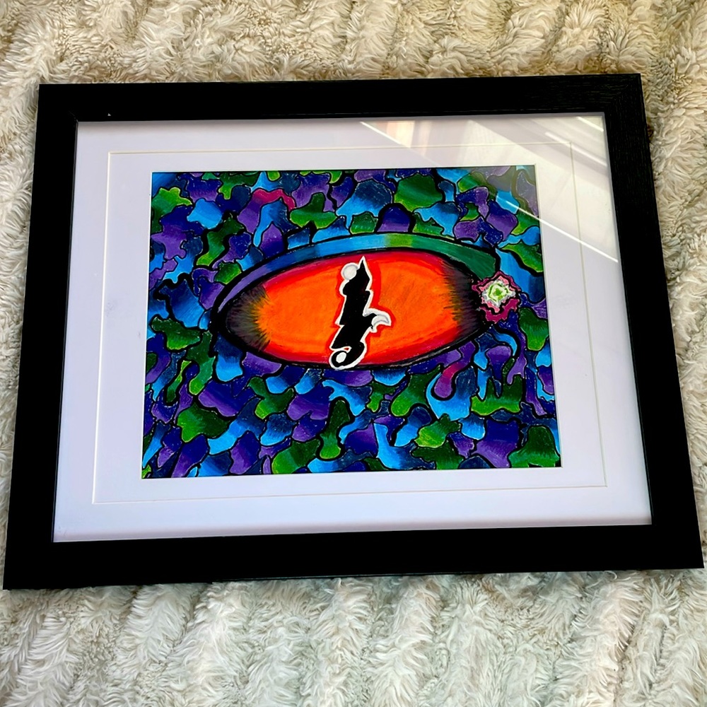 Hand drew dragon eye
